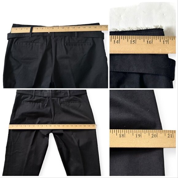 Prada Blue Cropped Cotton Pants, Size Italian 46/L, with matching belt - Picture 14 of 16